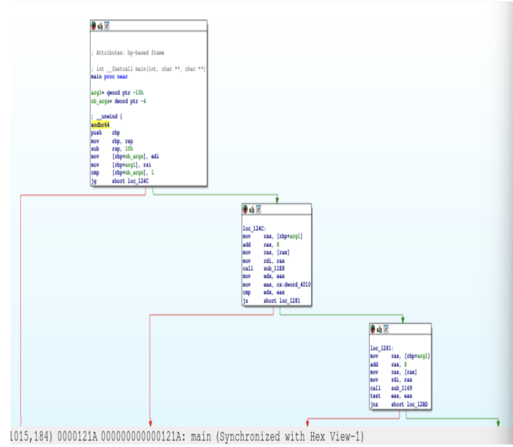 IDA Pro Main Function Graph