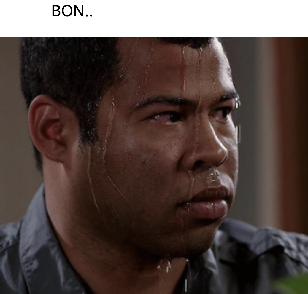 Sweating Jordan Peele Meme