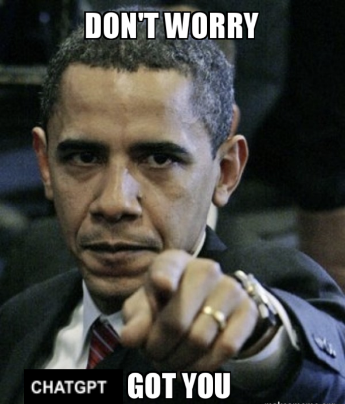 Obama ChatGPT thinking meme